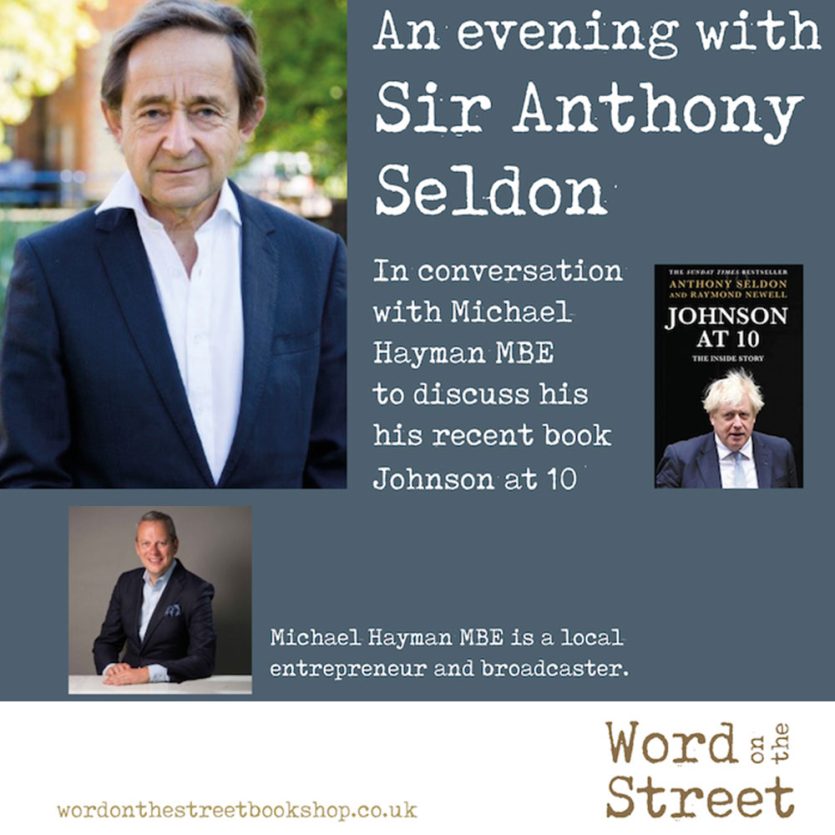 An evening with Sir Anthony Seldon